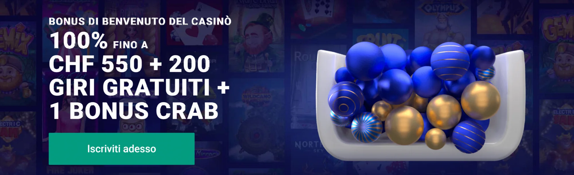 Bonus di Benvenuto Frumzi Casino